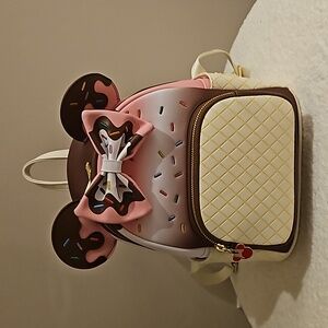 Loungefly Backpack Minnie Mouse Neopolitan Ice Cream Sundae